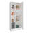 White 1-Door Kitchen Pantry Cabinet