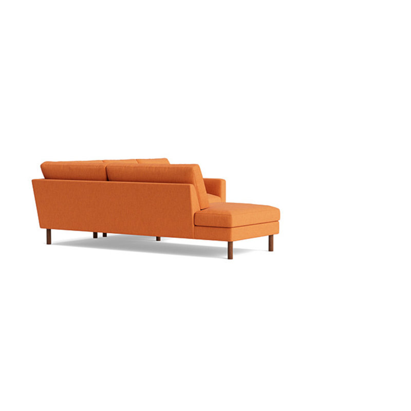 Laguna Sectional, Left Hand Facing, Performance Weave - Carrot