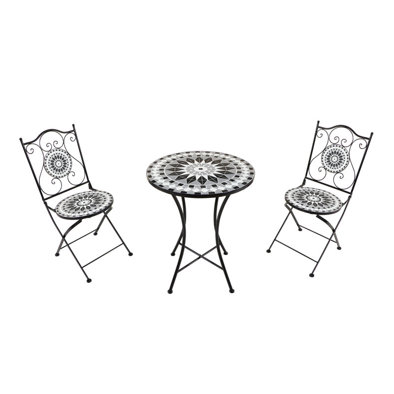 Andrejka 2 - Person Patio Dining Set with Round Table