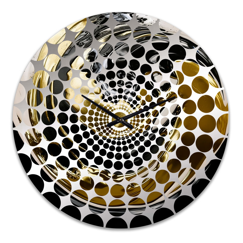 Bianco - Horloge murale peinture abstraite, Très grand