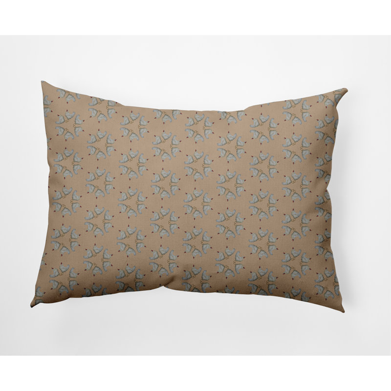 Housse et insert pour coussin décoratif décoratif Chickens-go-rond, Brun tilleul