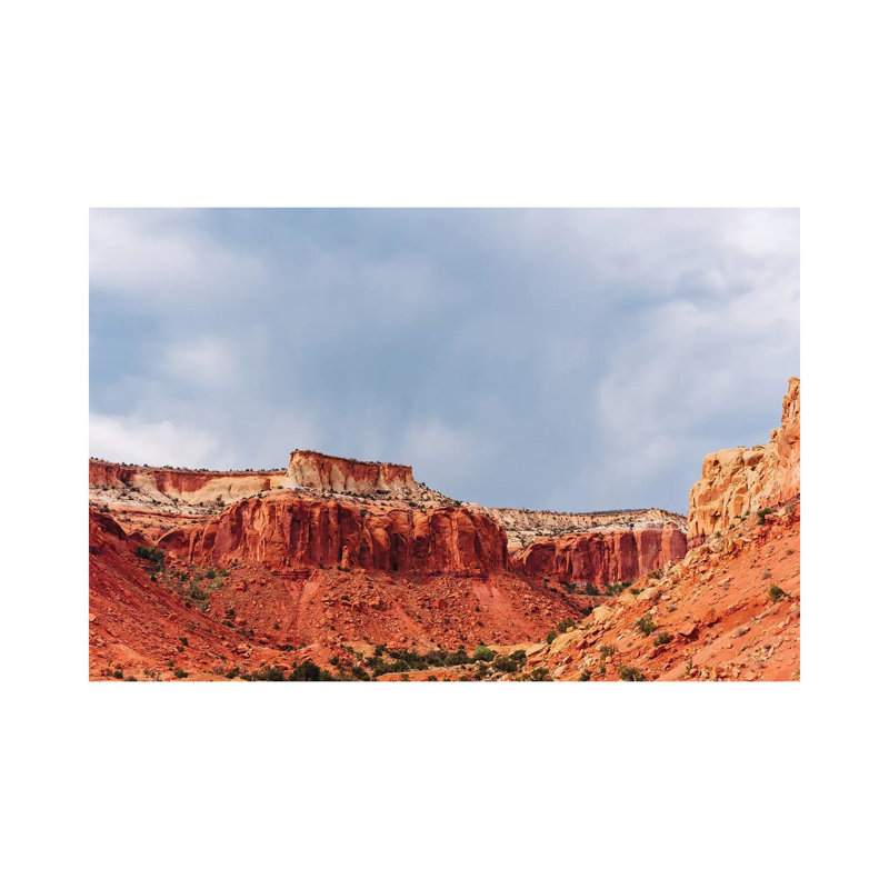 «Abiquiu III» par Bethany Young - reproduction imprimée, H 12 po x l 18 po x 1,5 po