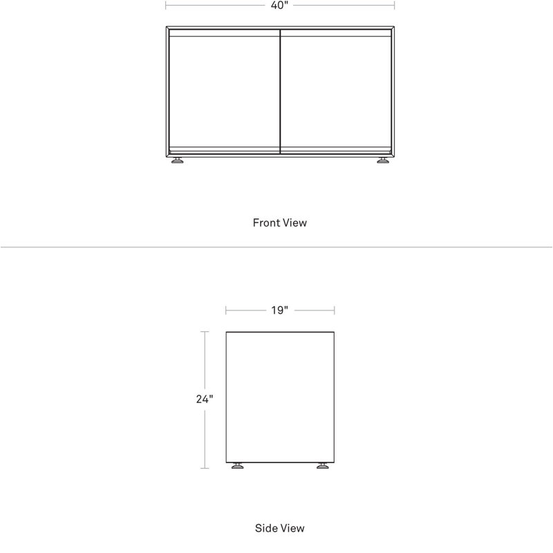 Superchoice 2 Door Credenza, Putty