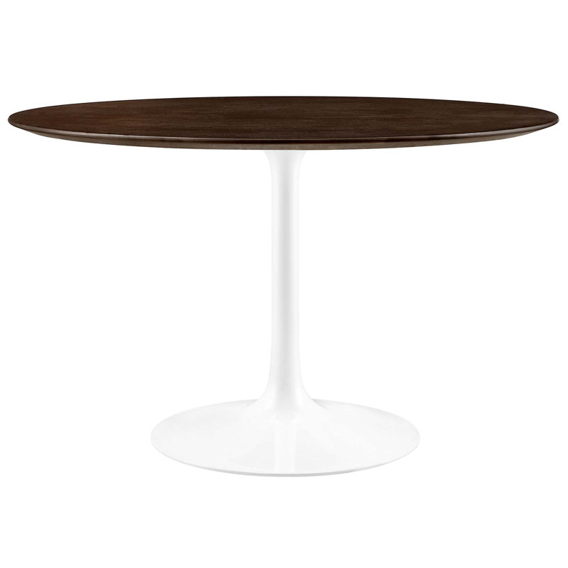 Table de salle à manger Silver Orchid Fein, Blanc, Cerisier, H 29,5 po x l 48 po x L 48 po