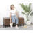 Faux Leather Lift Top Storage Bench-1101328832