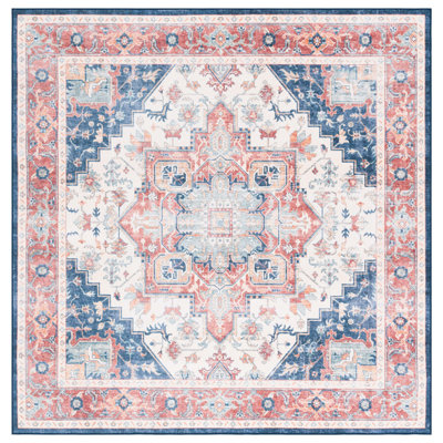 Tapis oriental lavable à la machine Abigeal Performance