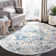 Christa Oriental Turquoise/Ivory Area Rug