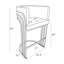Tabouret de bar Teddy (24 po) et tabourets de bar (29 po) avec structure chromée-2134906374-2134906373