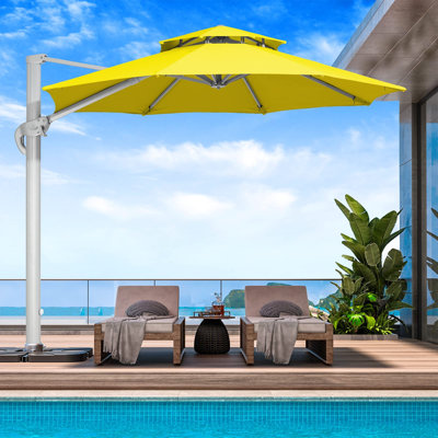 Beeta 132'' All-Aluminum Cantilever Umbrella