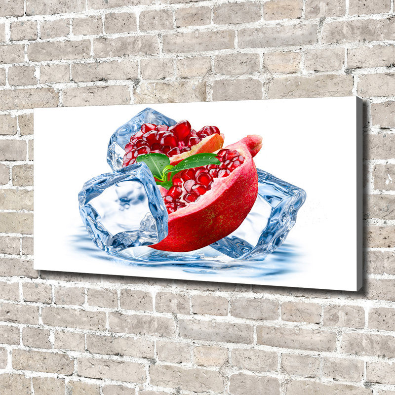 Pomegranate With Ice - Print, Canvas, 70cm H x 140cm W x 2cm D