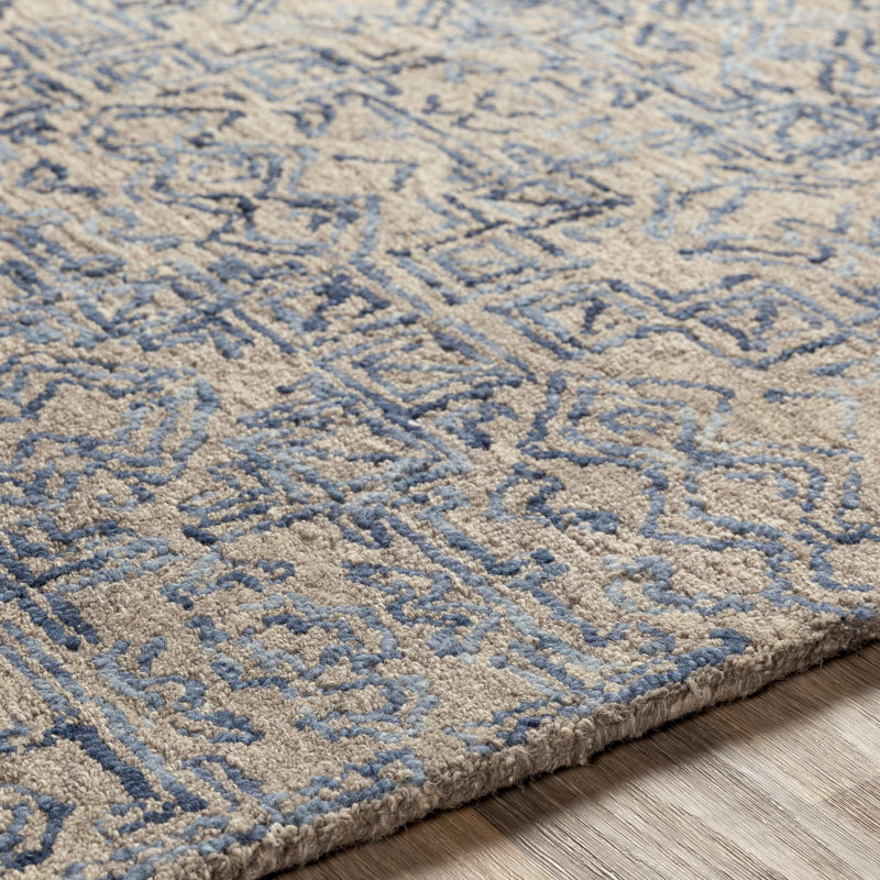 Dichelle Hand Tufted Wool Southwestern Indoor Rug, Rectangle 2' x 3'