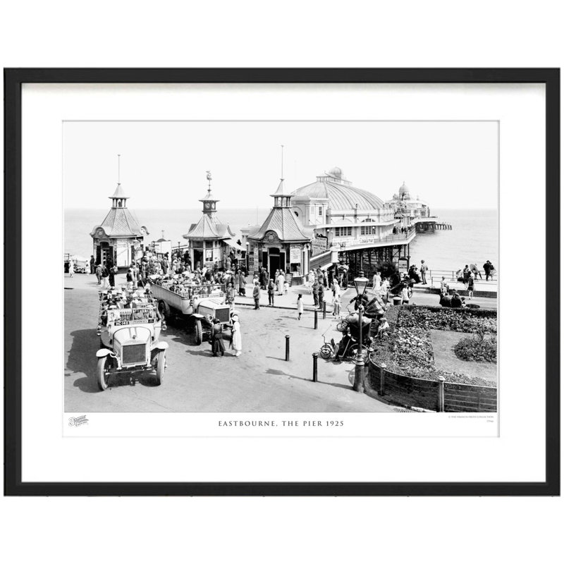 Eastbourne, the Pier 1925 1 Piece Single Picture Frame Wall Art, 40cm H x 50cm W x 2.3cm D