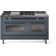 ILVE Nostalgie II 60 Dual Fuel Range, 5 Burners, Griddle, Frenchtop