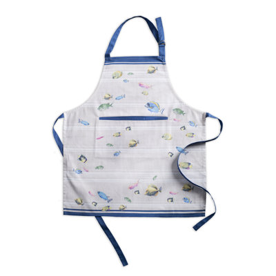 Tablier 100% coton Maison d'Hermine Poisson - 27,5 po x 31,5 po