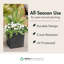 Pot à fleurs d'extérieur 14 po Tadel Verde Citadel Serenity