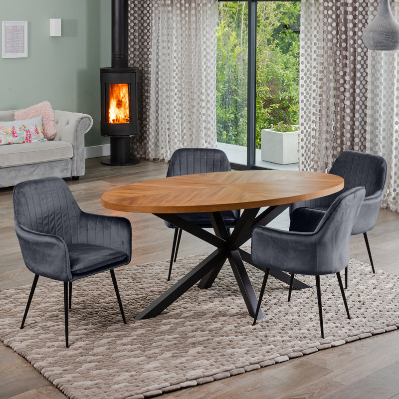 Soderquist 4 - Person Dining Set, Grey