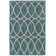 Teal Gitter Indoor/Outdoor Trellis Rug