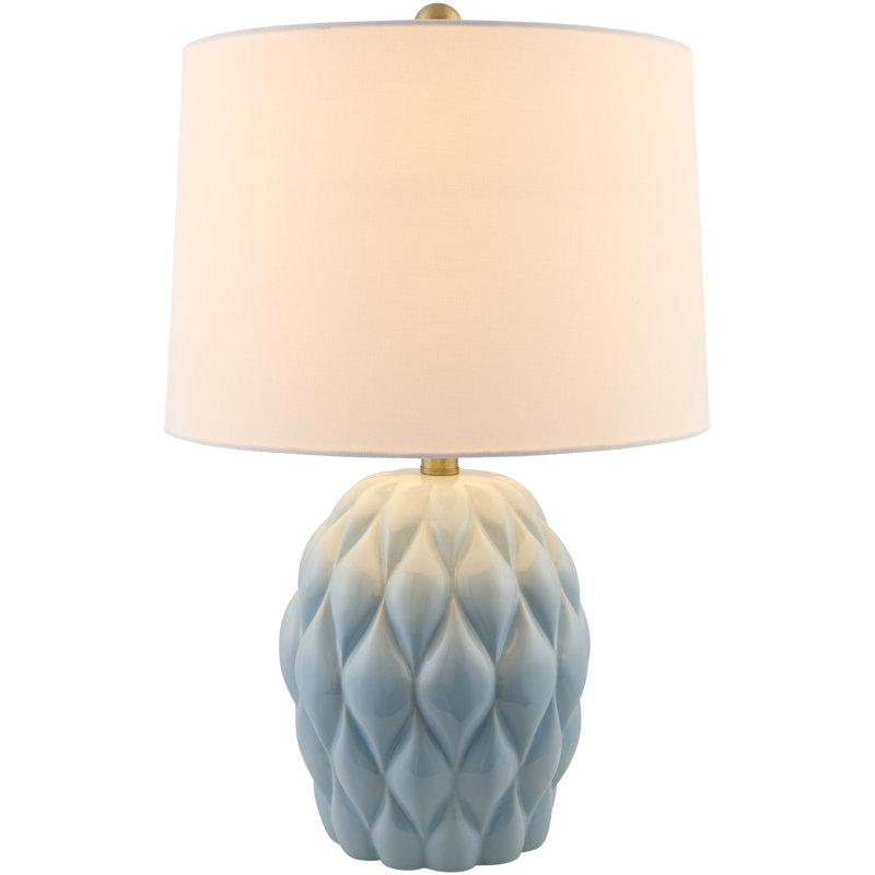 Lampe de table Shahe, Bleu clair