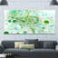 Molécules de fractal-bleu-vert-impression d’art graphique-35109242-35109243