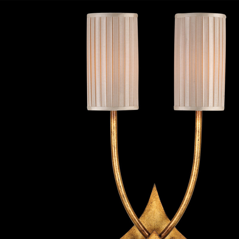 Portobello Road 2 - Light Armed Sconce, Doré