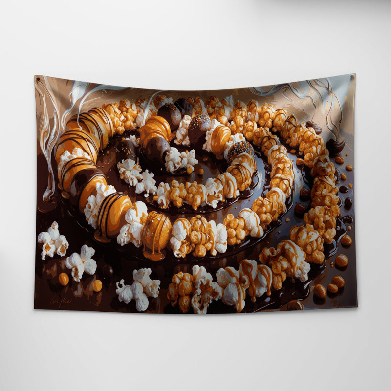 Tapisserie murale Desserts Popcorn, 26 po x 36 po