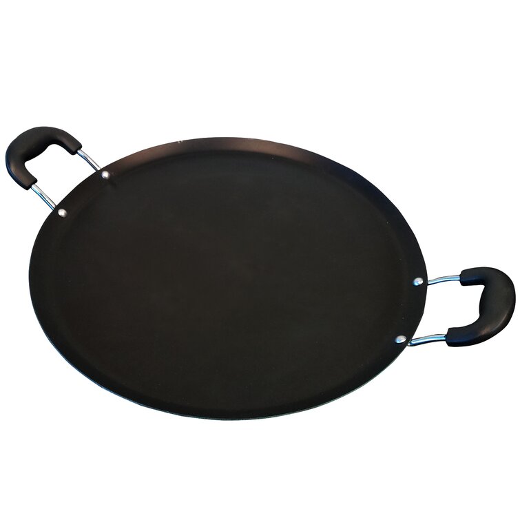 Oster Allston 11 Round Pancake Pan Tawa - Black - Nonstick - Black Heat  Resistant Handle 