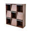 Bibliothèque en bois de noyer 3x3