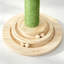 Cactus Cat Tree with Sisal Scratching Post, Hanging Ball and Cat Ball Platform, Pinewood Base, Green and Natural, 32 cm W x 32 cm D x 60 cm H