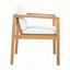 Chaises de salle à manger d'extérieur (ensemble de 2) avec structure en bois d'acacia