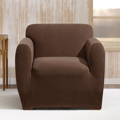 Stretch Morgan Box Cushion Armchair Slipcover