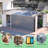 [10x14 Ft Light Gray Outdoor Metal Storage Shed]– 3 Lockable Doors & Side Door | Waterproof With 4 Air Vents For Backyard, Patio & Garden​-118758421