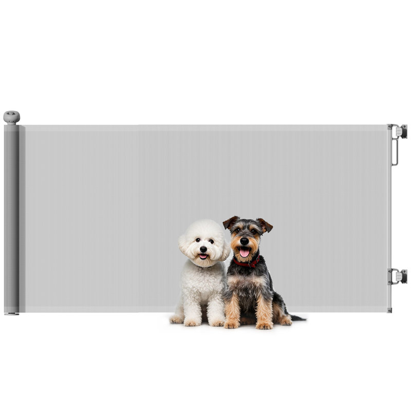 Retractable Stair Gate Dog Gate Extends Up to Wide, 86.50cm H x 186cm W x 9cm D