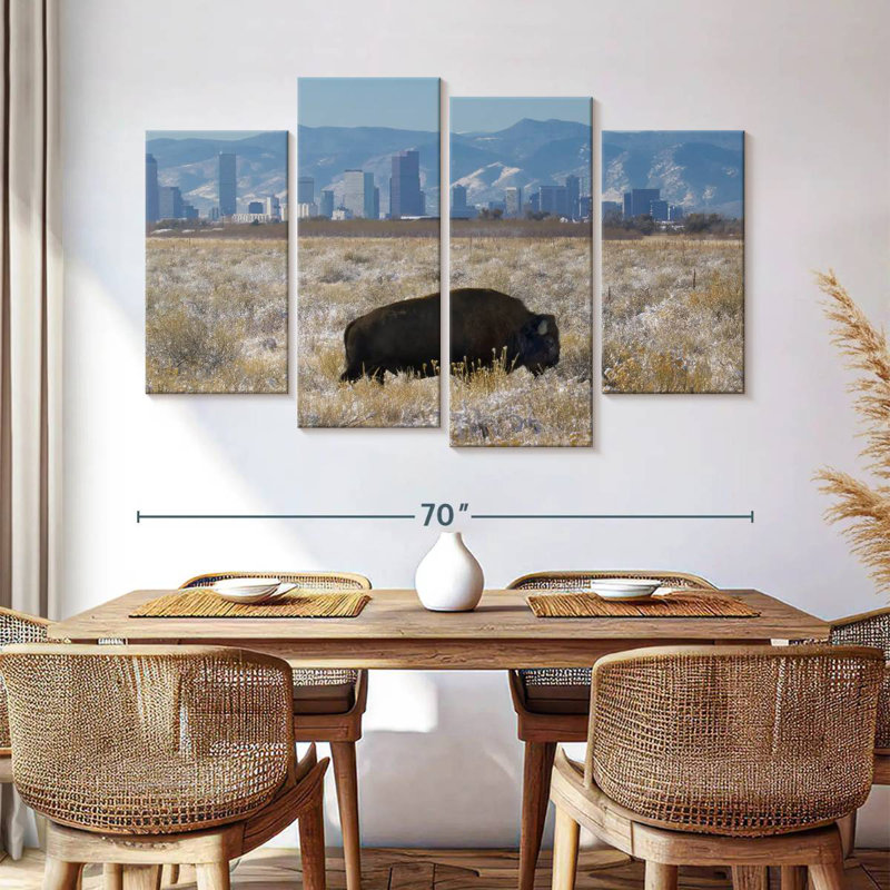 Brampt Denver Bison, 42'' H x 68'' W