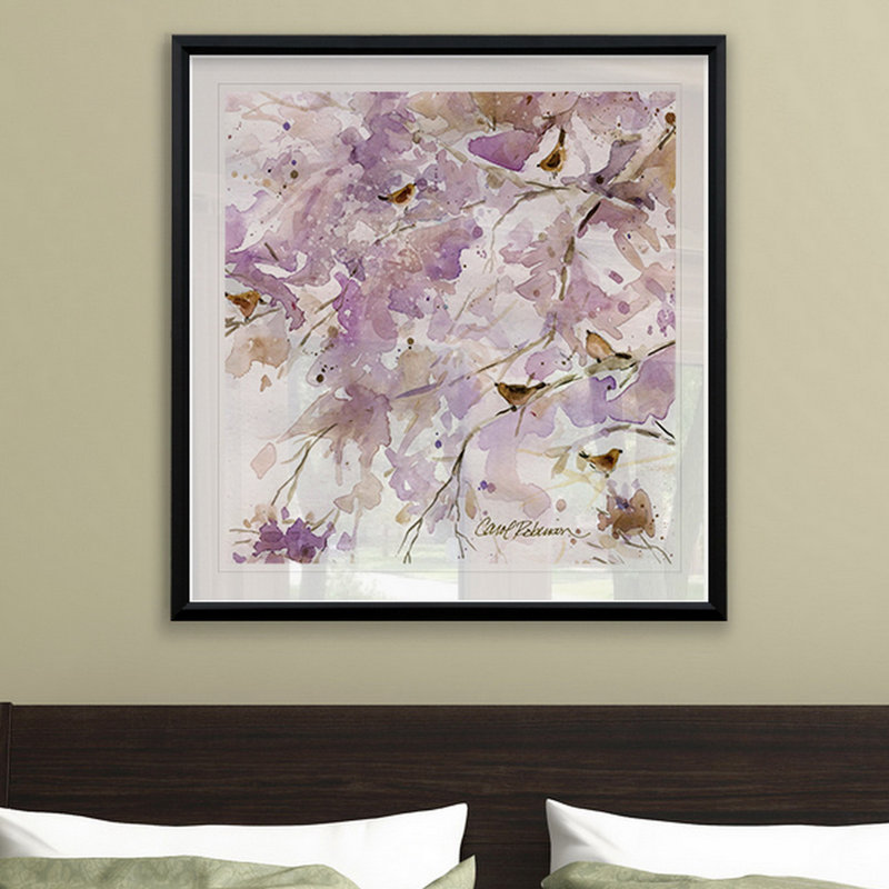 " Lavender Spring II ", 17.5" H x 17.5" W x 1.5" D