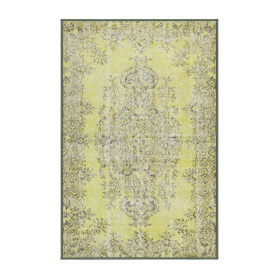 Tapis vert de style oriental