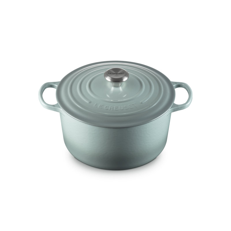 Le Creuset Signature Enameled Cast Iron Deep Round Dutch Oven 6.5 Qt., Sea Salt, Sea Salt, 6.5 quarts