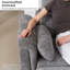 Canapé en U en forme de nuage avec repose-pieds avec rangement, canapé en chenille moderne avec méridienne, canapé modulaire convertible à 5 places pour le salon, gris-865109685