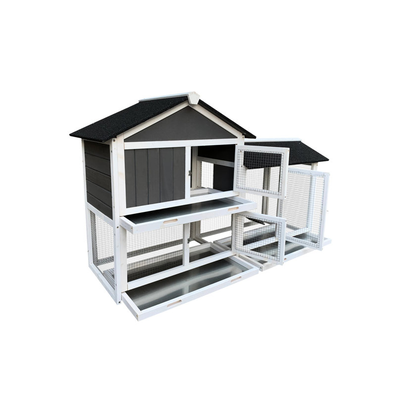 Enclos pour lapins avec intérieur spacieux et plateau amovible facile pour les petites créatures
