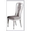 Ensemble de salle à manger 7 pièces de style transitionnel avec plateau en chêne et 6 chaises d'appoint rembourrées en blanc antique pour un repas élégant-1538299204
