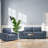 44.5" Chenille 360° Swivel Accent Chair – Oversized Single Sofa Armchair with Side Pockets, Cushioned Seat for Living Room, Bedroom, and Office, Removable & Washable Cover-1338585187