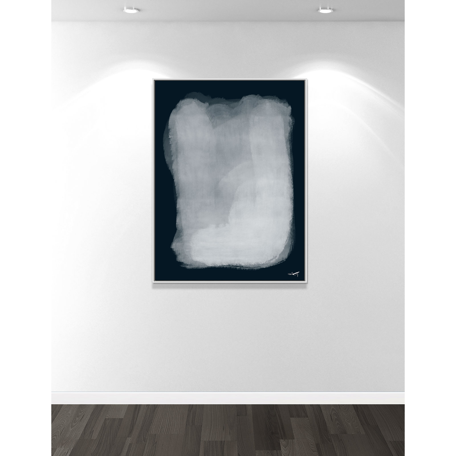 Calme 001 Print by N.Atelier, 49.5" H x 37.5" W, White