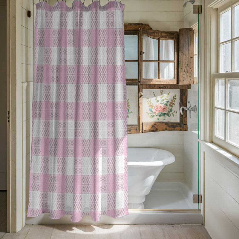 Rideau de douche Soft Plaid - Premium, H 74 po x l 71 po