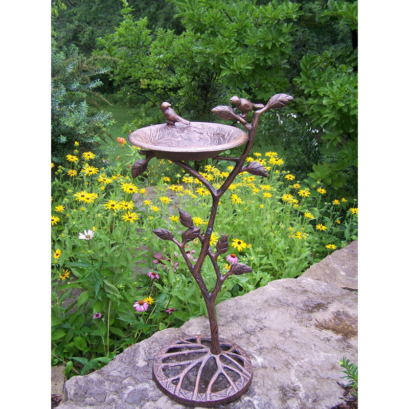 Bird Bath, Antique Bronze