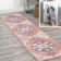 Ville Ornate Medallion Machine-Washable Terracotta/Navy Rug