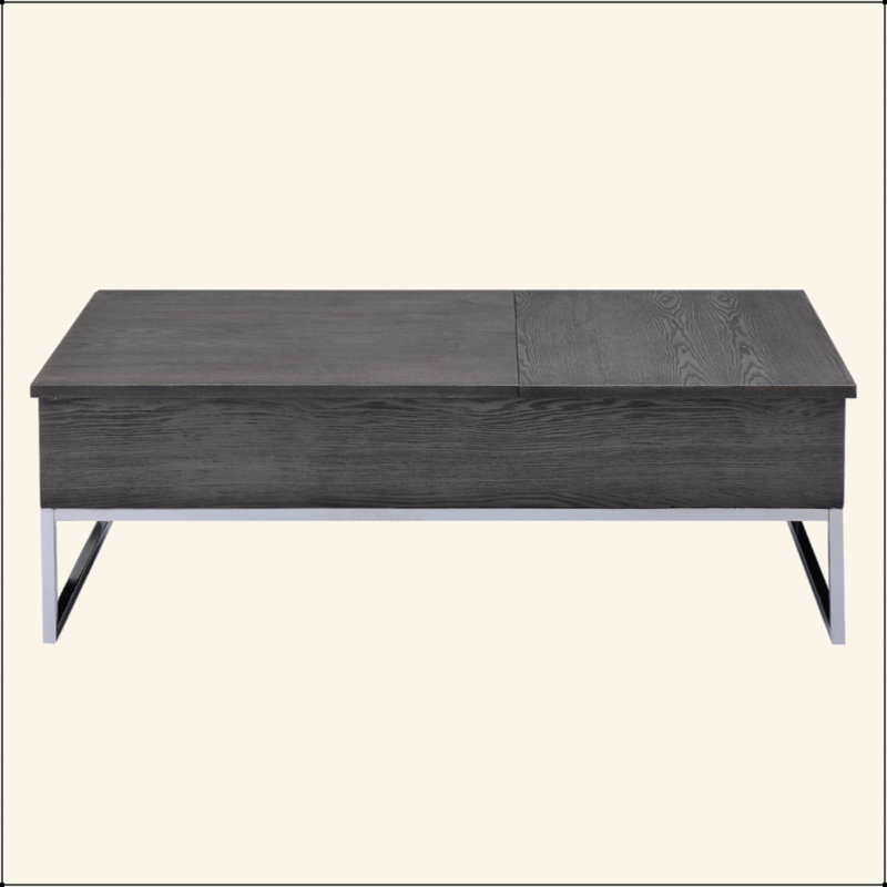 Table basse rectangulaire avec plateau relevable