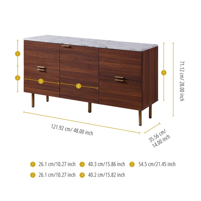 Toolleen Unfinished TV Stand for TVs up to 50"