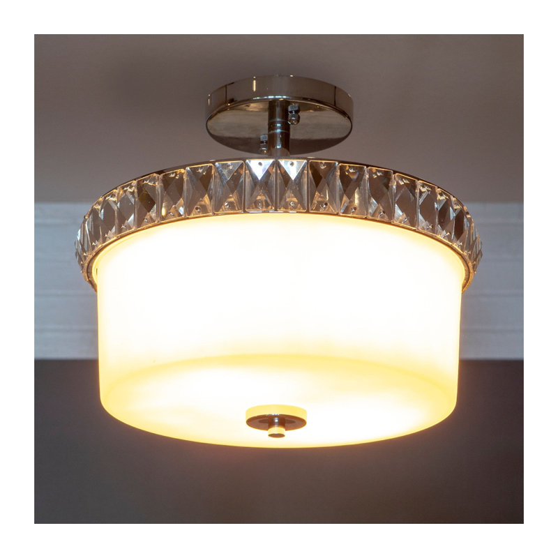 Misha Glass Semi Flush Mount