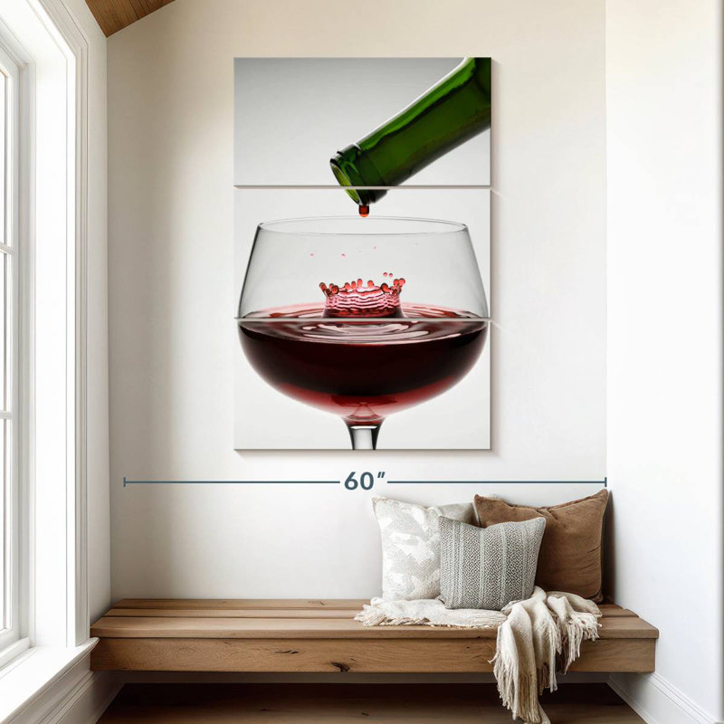 Yarlin Wine Drop, 50" H x 32" W