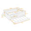 Lit plateforme en bois avec lit gigogne, bibliothèque et escalier-2133681185-2133681197