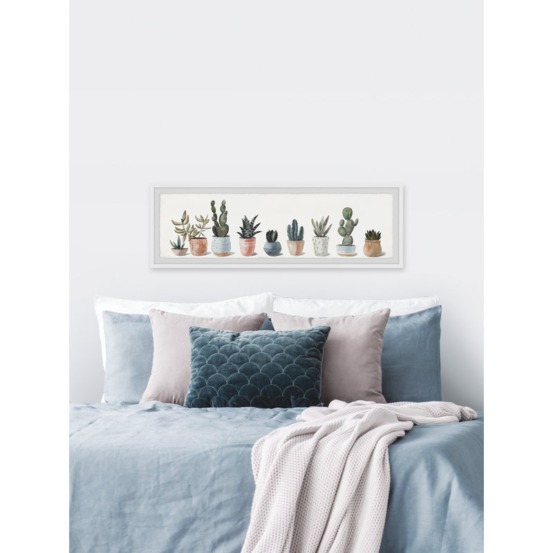" Succulent Plant Collection " by Marmont Hill, 10" H x 30" W x 1.5" D